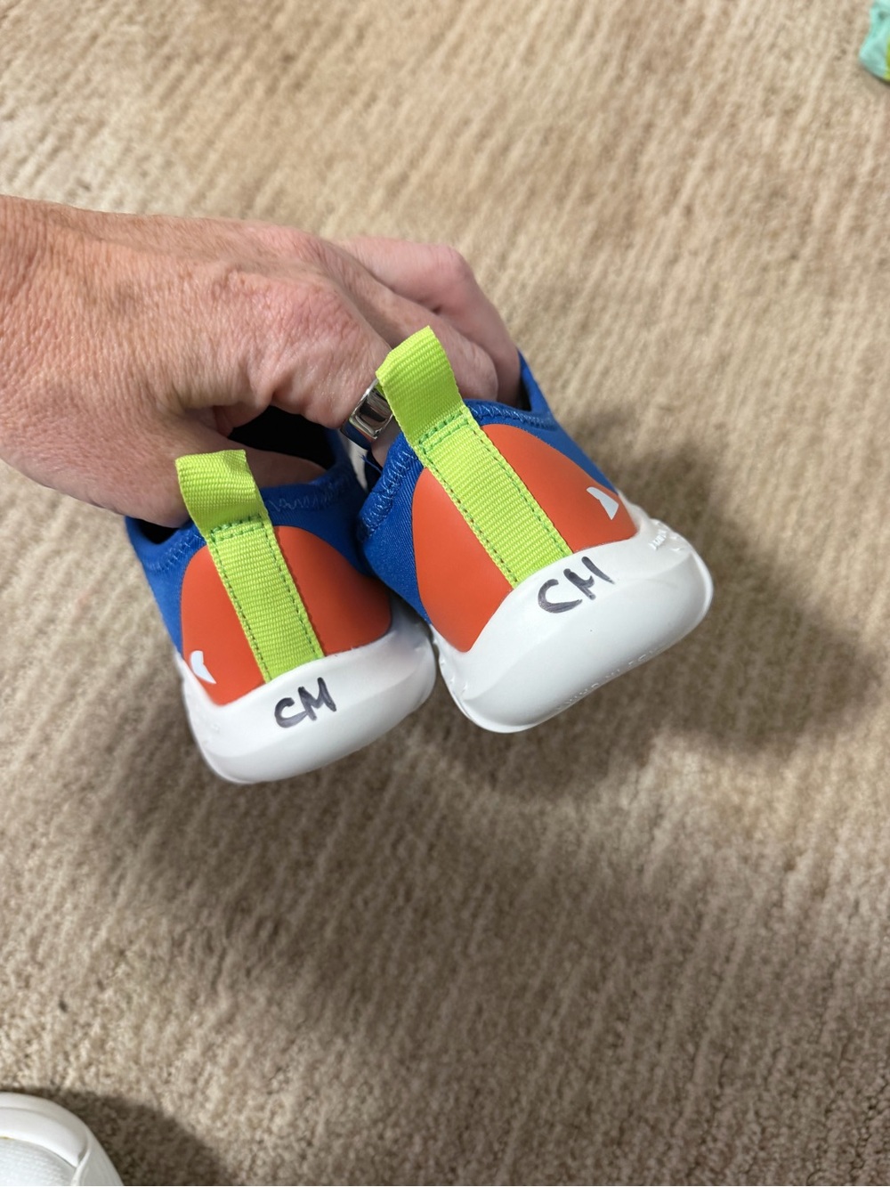 Kids' Slip-On Mesh water shoes - Blue/Neon Green - Picture 3 of 4